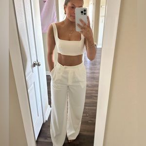 Princess Polly white two piece set